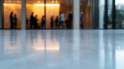 Fototapeta premium minimalist image depicting financial regulation concept with blurred people in background providing sense of global