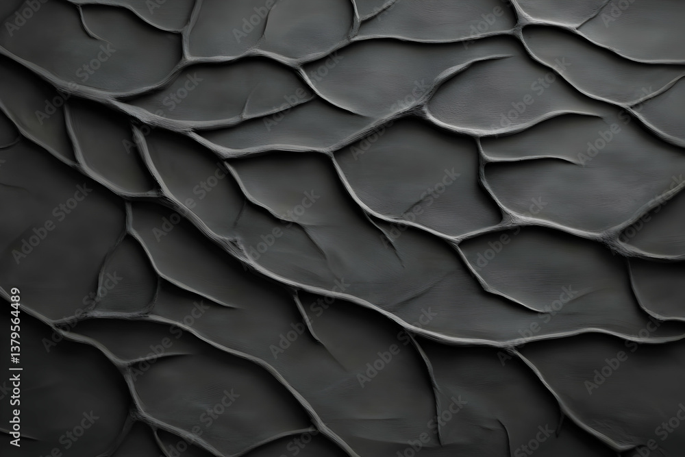 Poster abstract textured pattern with intricate surface details in dark tones, ideal for backgrounds or cre