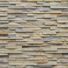Close-Up Stone Wall Texture, Natural Stacked Rock Background, Close-Up of a Rustic Stone Brick Wall with Natural Variations