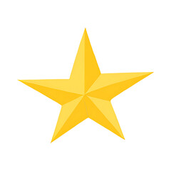 Fototapeta premium Yellow Star PNG