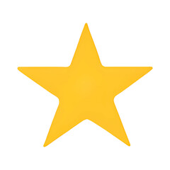 Obraz premium Yellow Star PNG