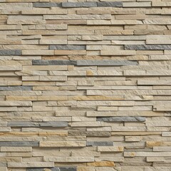 Close-Up Stone Wall Texture, Natural Stacked Rock Background, Close-Up of a Rustic Stone Brick Wall with Natural Variations