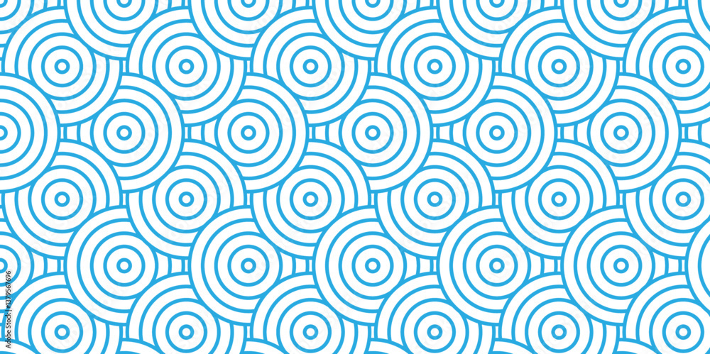 Poster overlapping pattern minimal diamond geometric waves spiral transparent and abstract circle wave line