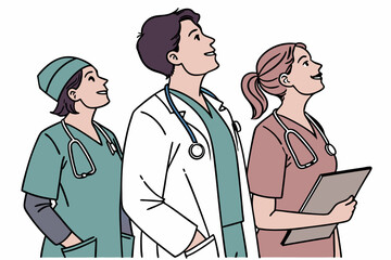 Obraz premium doctor and nurse