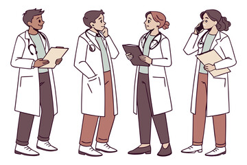 Fototapeta premium doctor and nurse