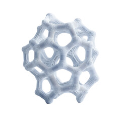 Nano 3D Printing on transparent background