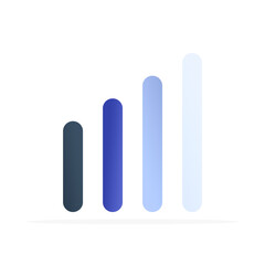network signal icon, flat colored vector. modern and minimalist design