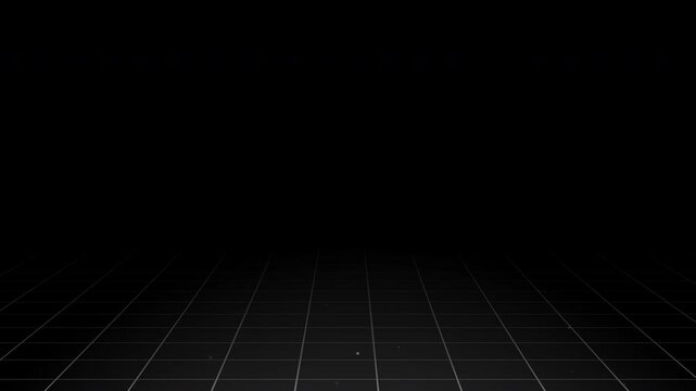black white grid floor trending viral grid animation background. white grid animation for viral content