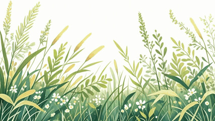 Dappled floral light meadow isolated watercolor vector illustration svg
