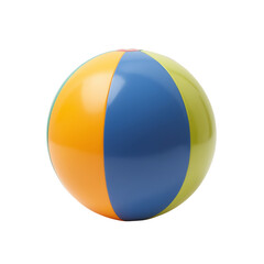 Fototapeta premium Colorful beach ball on white isolated background