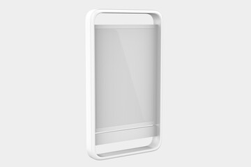 Promotional Stand Mockup Isolated On White Background. 3d illustration