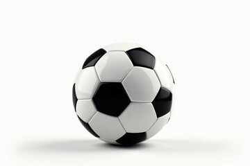 Naklejka premium Isolated white background, perfectly centered football , sports equipment, sports, image