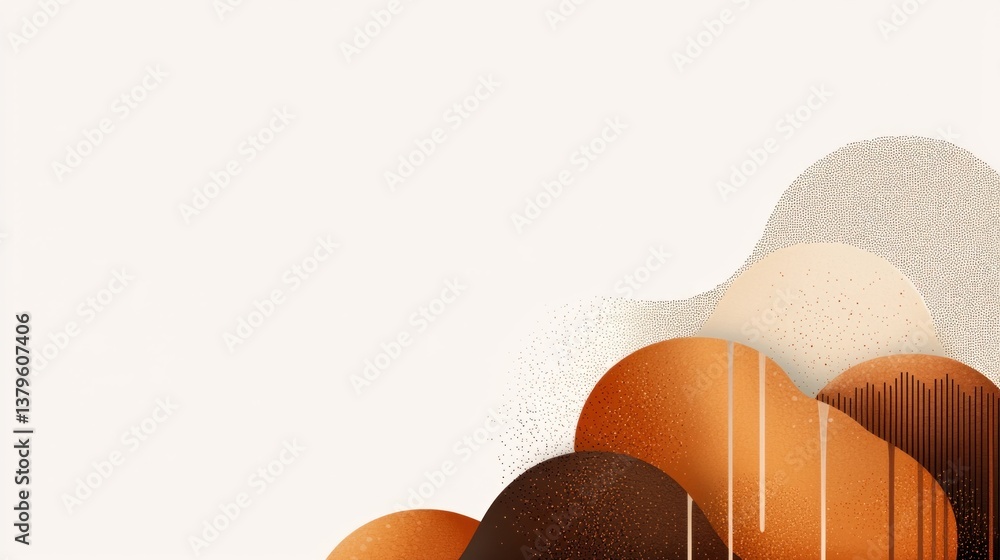 Aufkleber artistic abstract design digital creation modern aesthetics soft colors minimalist style visual appe