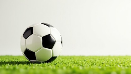 Fototapeta premium Studio shot, pristine white background, football , perfect, design