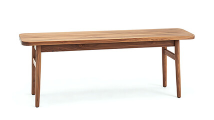 Fototapeta premium A wooden bench with a brown color