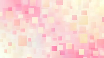 Fototapeta premium Abstract Background With Pink and Yellow Squares