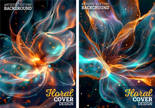 Artistic floral modern brochure template design, Luxury texture design, colorful background, colorful texture, Hand drawn texture design for fabric, invitation, print, texture background
