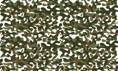 Print texture military camouflage repeat seamless army green brown white
