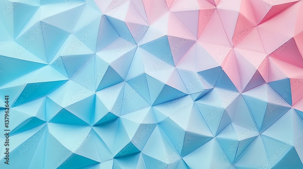Poster abstract pastel triangle geometric pattern background