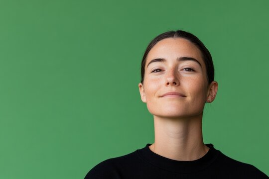 portrait of person on autistic pride day expressing individuality and confidence