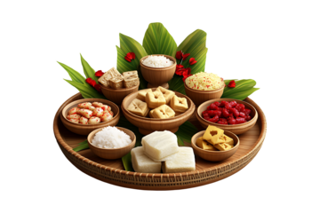 Bengali New Year or Bihu isolated on transparent background
