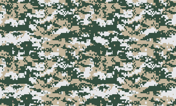 Green And White Camo Background