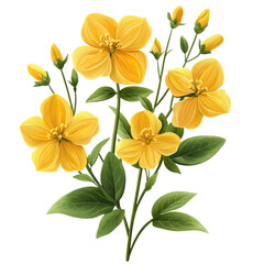 St. Johns Wort clipart png St. Johns Wort image png herb clipart png yellow St. Johns Wort png transparent background image