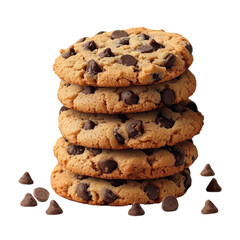 Stack of chocolate chip cookies png cookie stack png chocolate chip cookies png homemade cookies png transparent background image