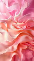 Fototapeta premium A soft, flowing abstract design in shades of pink, evoking a sense of calm and elegance.
