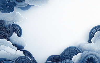  Traditional Chinese elements Xiangyun texture art illustration background