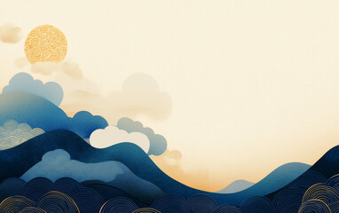  Traditional Chinese elements Xiangyun texture art illustration background
