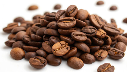 Naklejka premium Roasted Coffee Beans Aromatic, Rich, and Ready to Brew