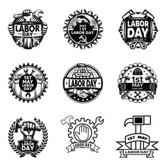 Obraz premium Collection of Labor Day themed illustrations and icons, labor day all elements icon set