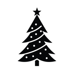 christmas tree vector illustration