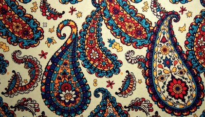 Fototapeta premium Large-scale paisley pattern, muted tones, subtle texture , stylish, minimal