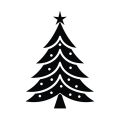 christmas tree vector illustration