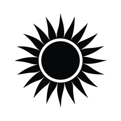 sun icon vector illustration