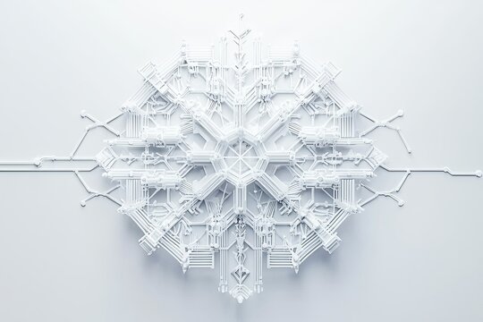 A stark white blockchain icon, symbolizing the decentralized and secure world of cryptocurrencies, is boldly presented against a pristine white backdrop, ready to be inco