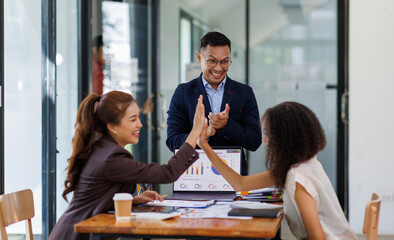 Business handshake for teamwork of business merger and acquisition,successful negotiate,hand shake,two businessman shake hand with partner to celebration partnership and business deal concept
