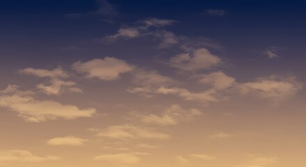 Fototapeta premium Blue sky with white clouds background, perfect for nature and travel themes.