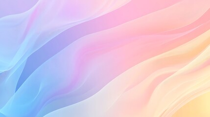Obraz premium Abstract Pastel Waves Soft Gradient Background