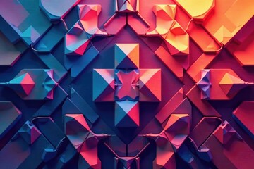 Fototapeta premium Abstract geometric shapes forming a repeating design , subtle, d?cor