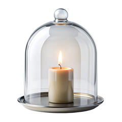 Glass Cloche Candle Holder
