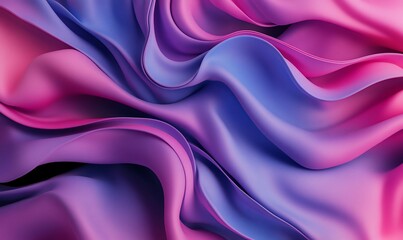 Fototapeta premium Abstract flowing fabric design with vibrant color gradients