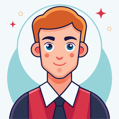 Young Businessman with Formal Suit and Tie