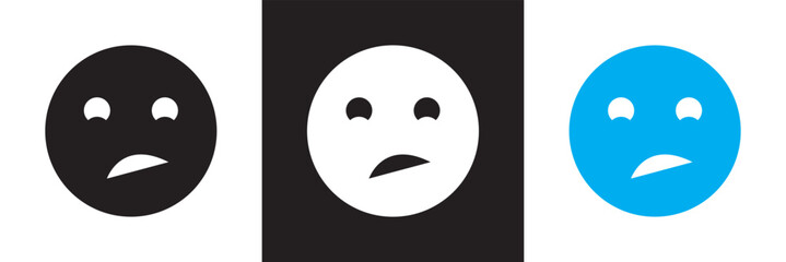 Mood  icon collections.  Design for websites, mobile interfaces, presentations, and visual branding. Vector illustration. isolated on white and black background. EPS 10