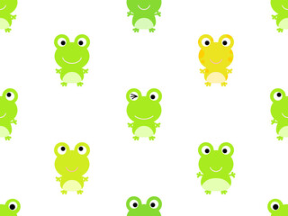カエルのシームレスパターン A-1