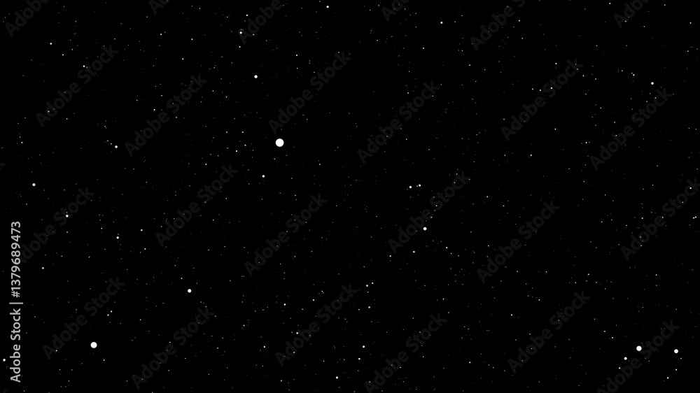 Poster realistic floating dust particle effect on black background for dynamic overlays