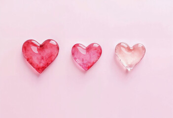 Fototapeta premium pink heart on wooden background