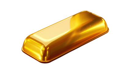 Golden Bar Brilliance: A gleaming gold bar, symbol of wealth and prosperity, shimmers with a luxurious allure, ready to captivate the viewer's imagination